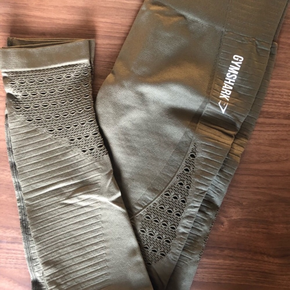Seamless Full Length Olive Leggings